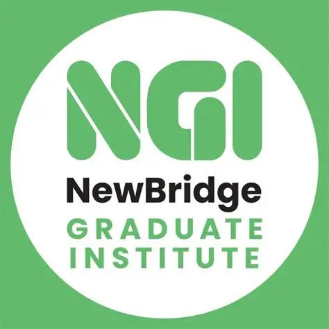 Circular logo for NewBridge Graduate Institute featuring the green 'NGI' acronym and black 'NewBridge' text.